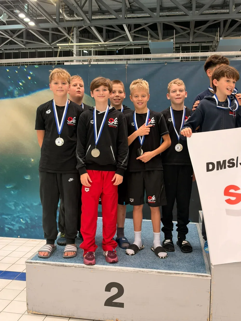 Spandauer Nachwuchsteam bei der Siegerehrung auf Platz zwei